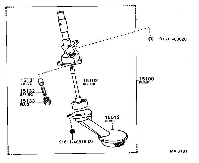 15115-36011 COVER, OIL PUMP product image