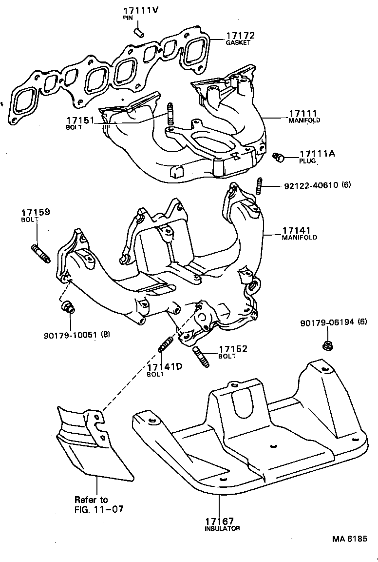 15407-54010 PIPE SUB-ASSY, TURBO OIL INLET product image