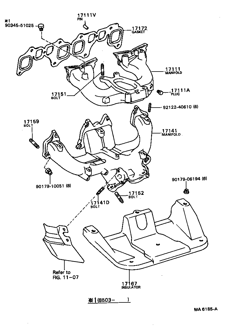 17111-72011 MANIFOLD, INTAKE product image