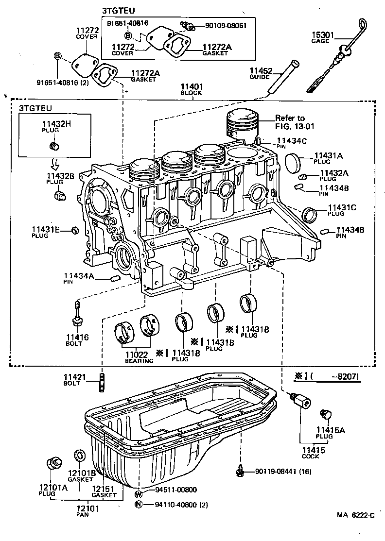 11401-39375 BLOCK SUB-ASSY, CYLINDER product image