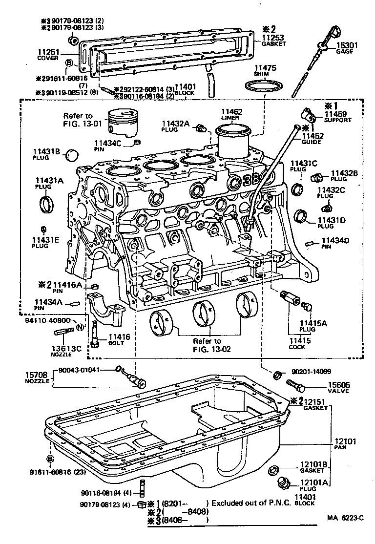 Toyota 12151-60021 GASKET, OIL PAN