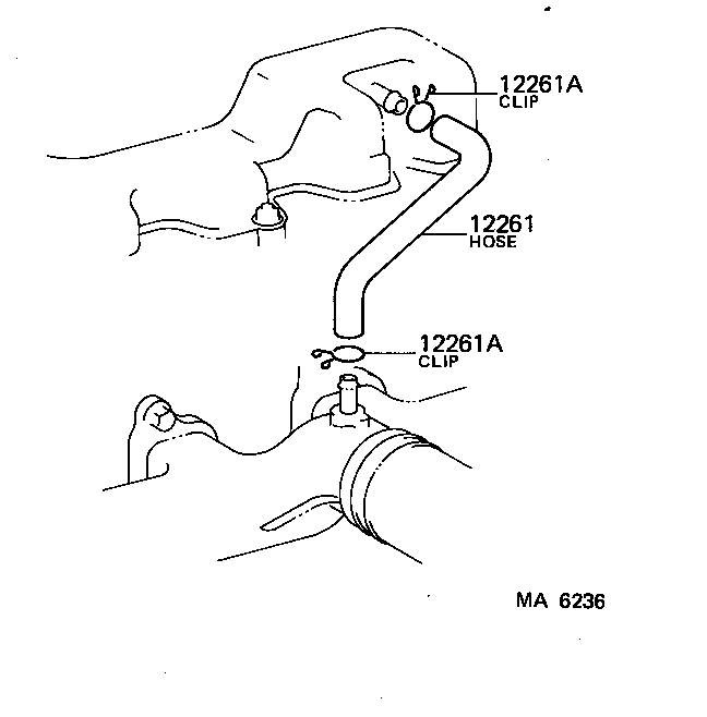 12261-13020 HOSE, VENTILATION, NO.2 product image