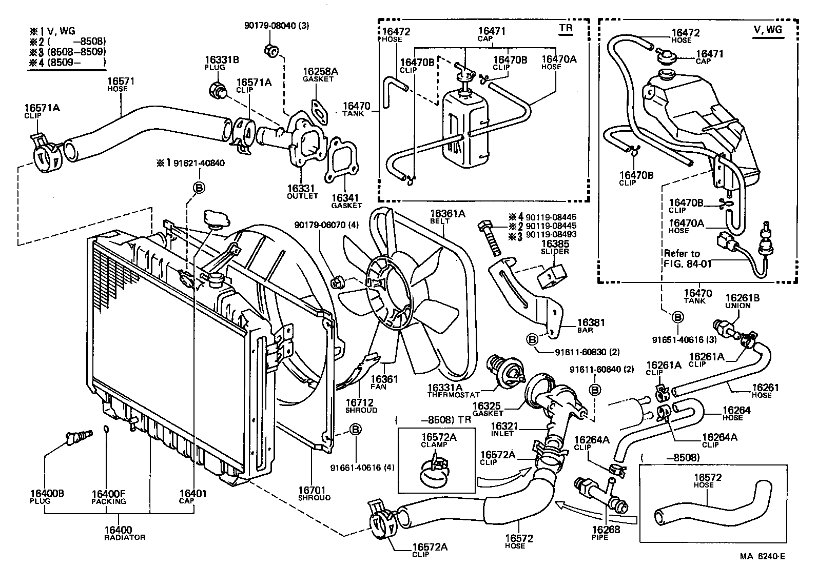16572-64080 HOSE, RADIATOR, OUTLET product image