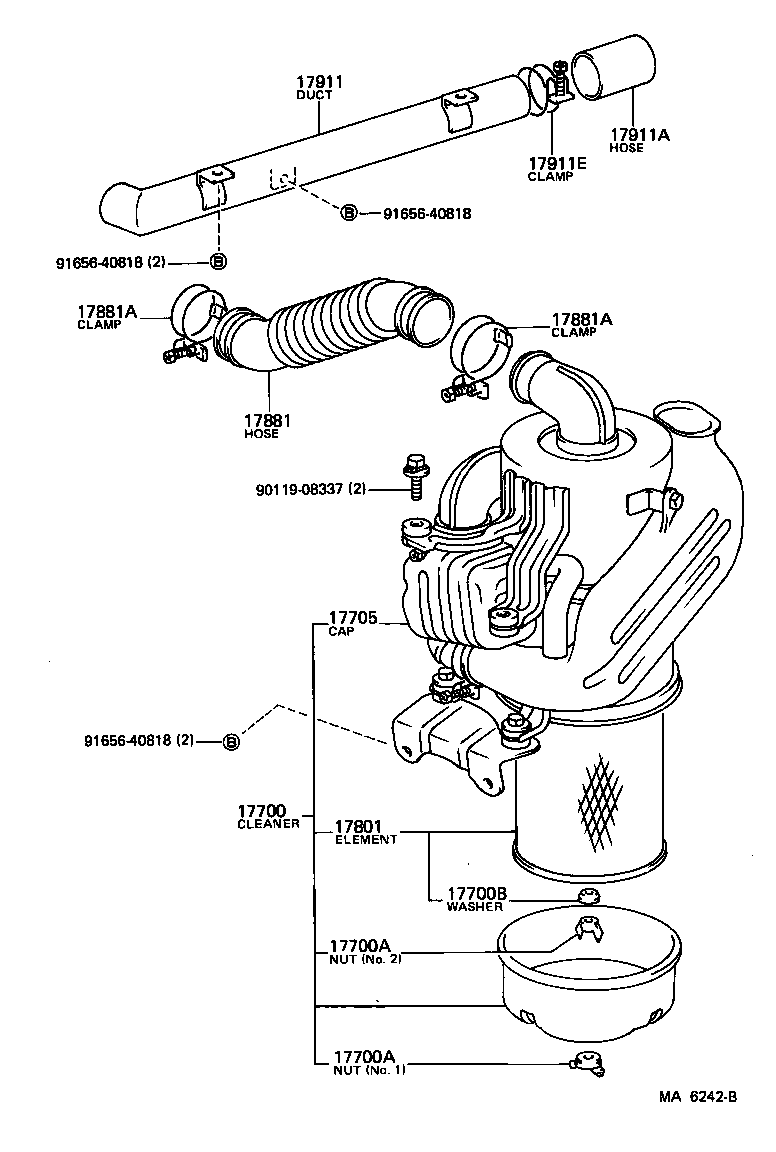 17700-13480 CLEANER ASSY, AIR product image