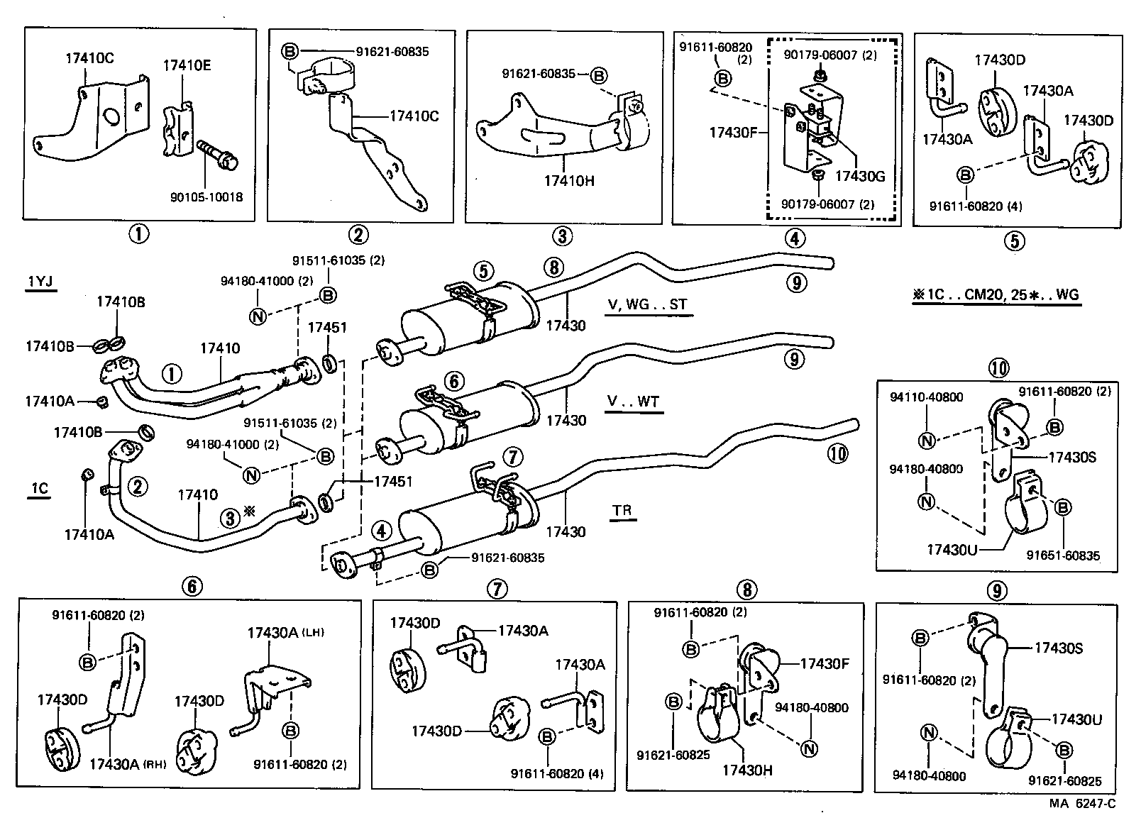 17430-64152 PIPE ASSY, EXHAUST, TAIL product image