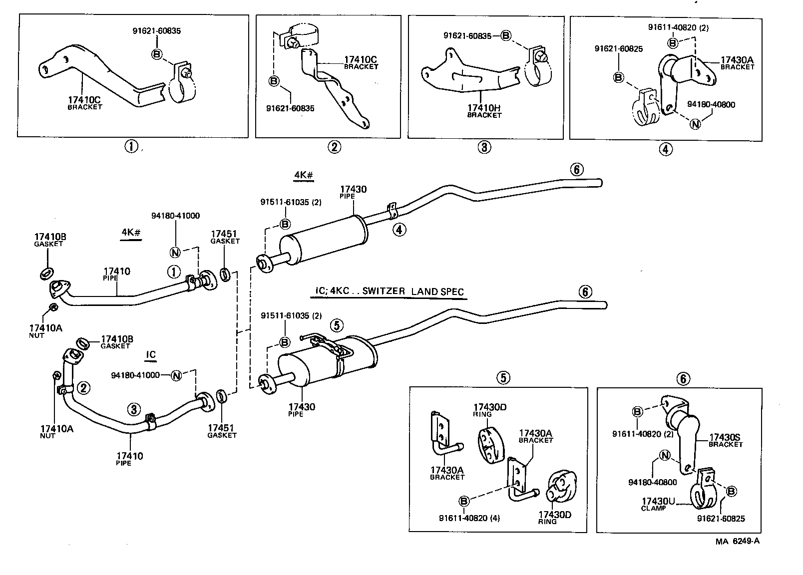 17405-24100 PIPE ASSY, EXHAUST, TAIL product image