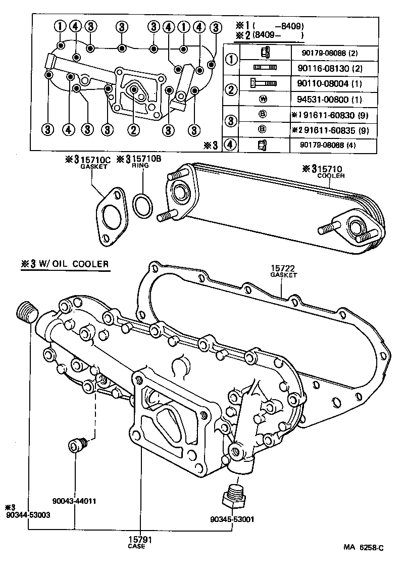 15710-61010 COOLER ASSY, OIL product image