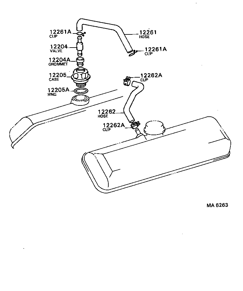 12262-52020 HOSE, VENTILATION, NO.2 product image