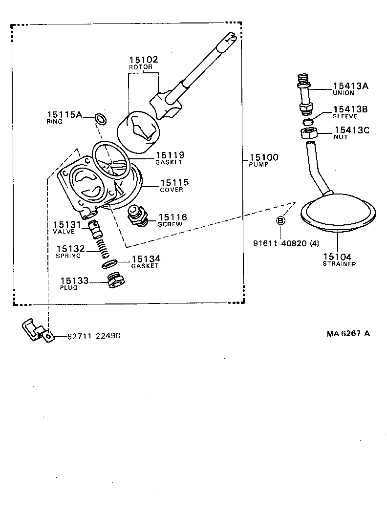15102-52020 ROTOR SET, OIL PUMP product image