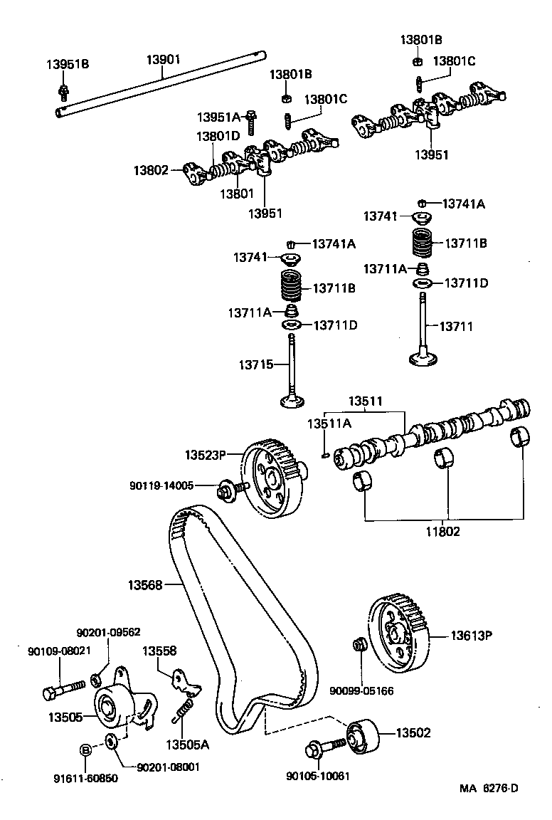 Toyota 13501-54040 CAMSHAFT