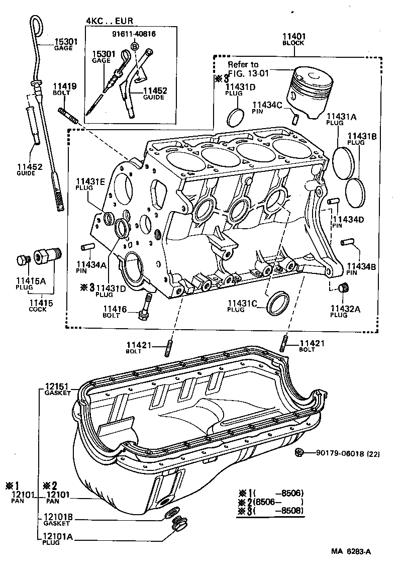 90250-08014 PIN, STRAIGHT(FOR TIMING GEAR COVER SET) product image