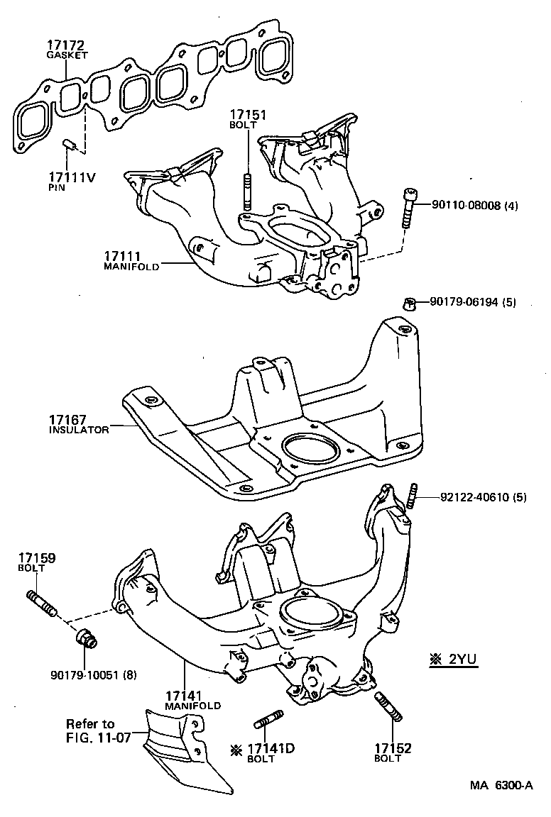 17110-13061 MANIFOLD ASSY product image