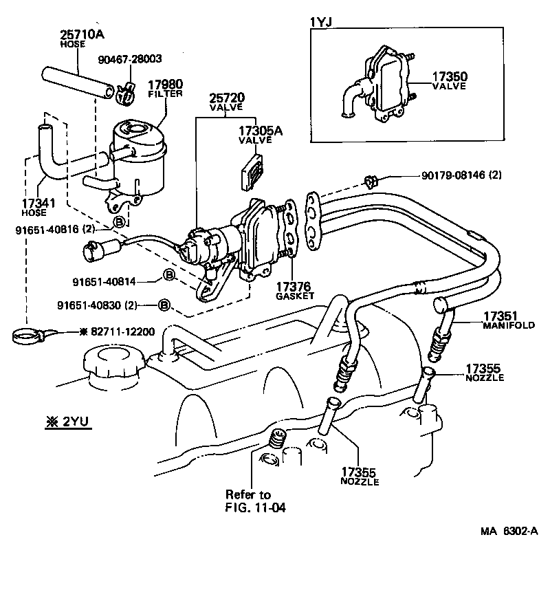 17368-18010 SUPPORT, AIR TUBE product image