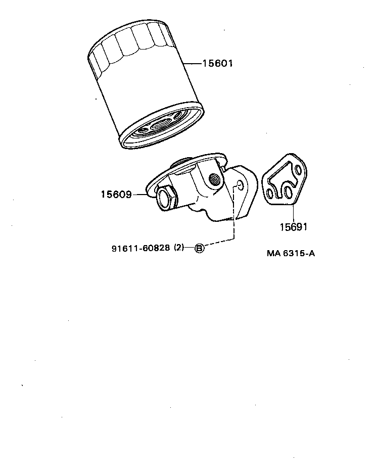 15671-13040 BRACKET SUB-ASSY, OIL FILTER product image