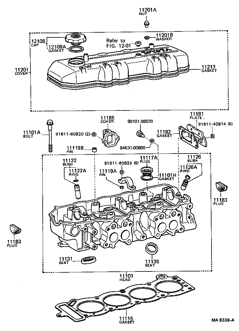 11101-35040 HEAD SUB-ASSY, CYLINDER product image