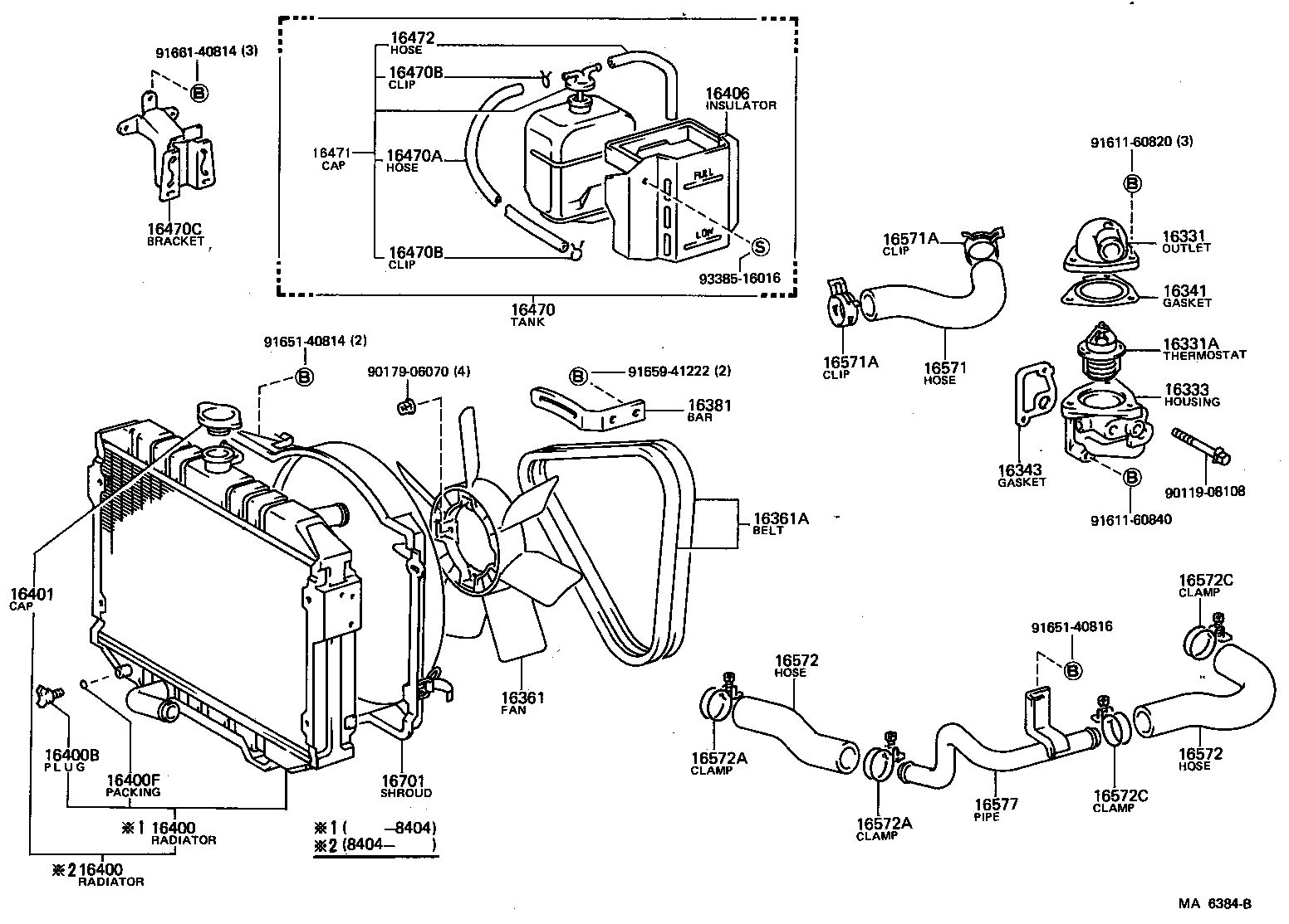 16410-54200 RADIATOR ASSY product image