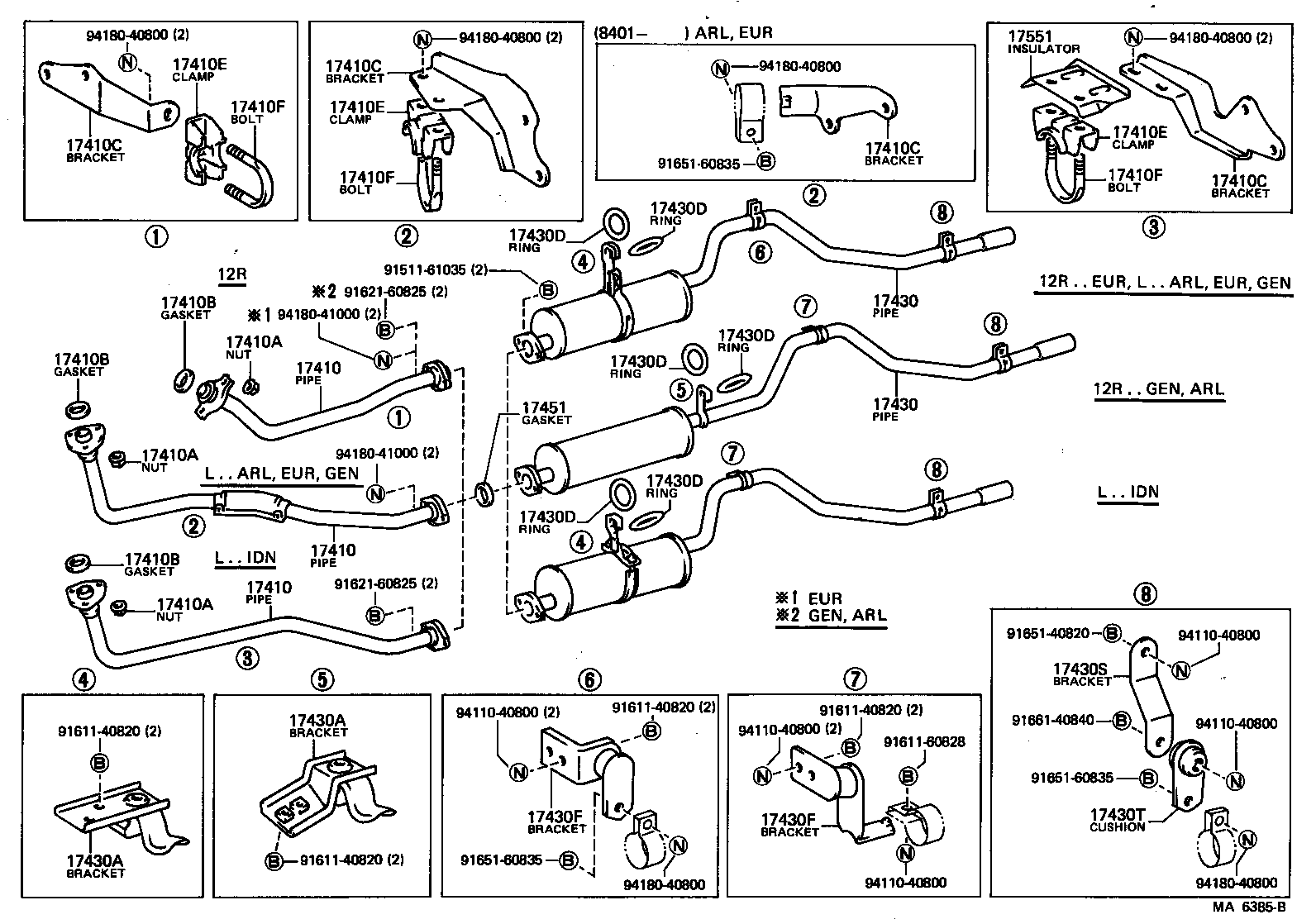17430-31272 PIPE ASSY, EXHAUST, TAIL product image