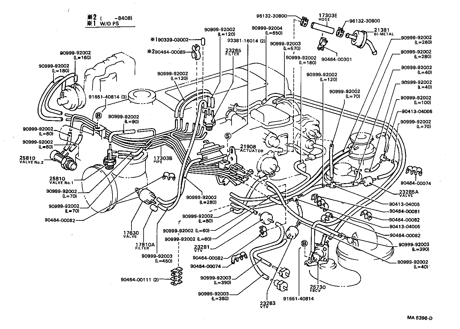 88690-87021 VALVE ASSY, VACUUM SWITCHING product image