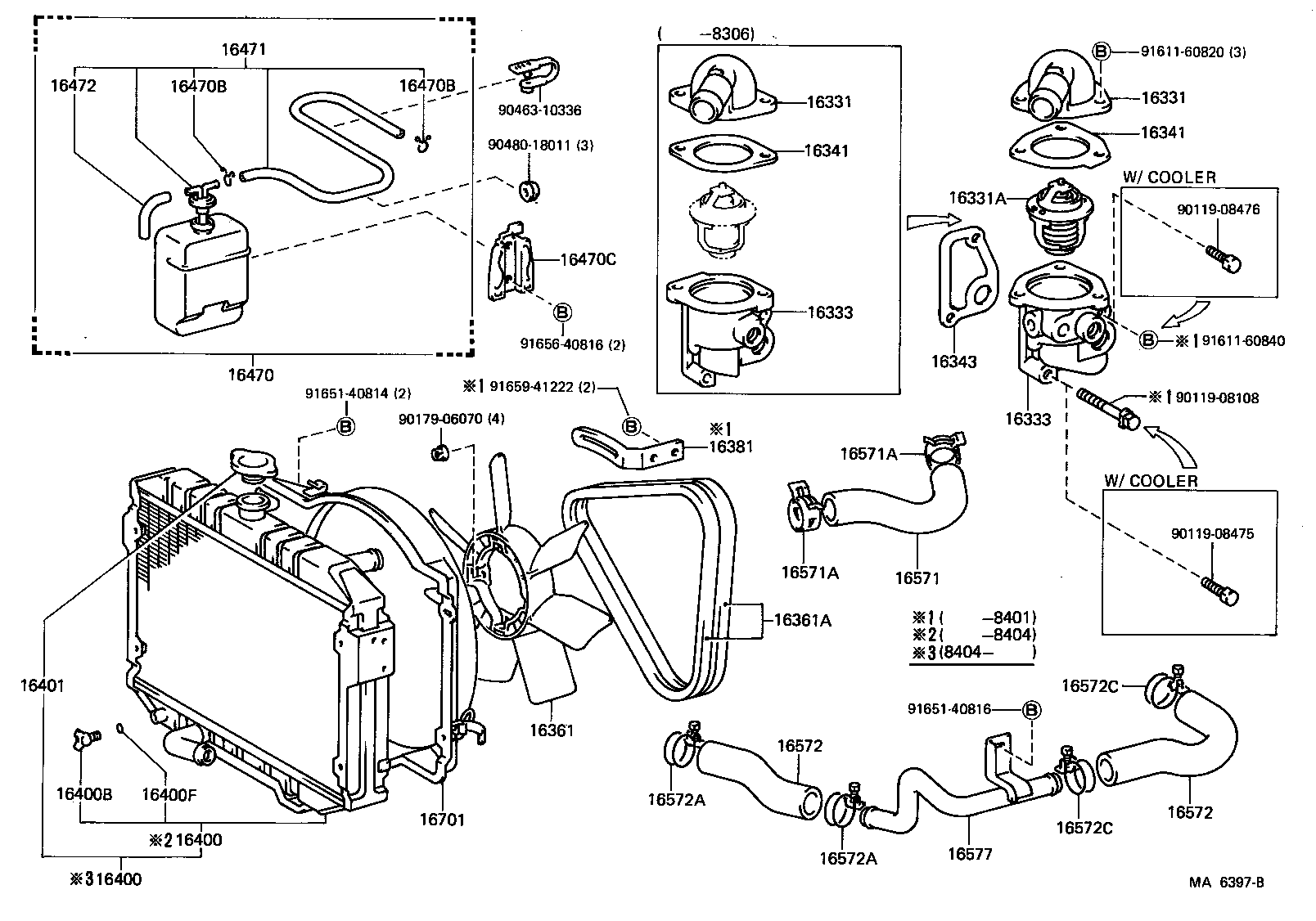 16470-54050 TANK ASSY, RADIATOR RESERVE product image