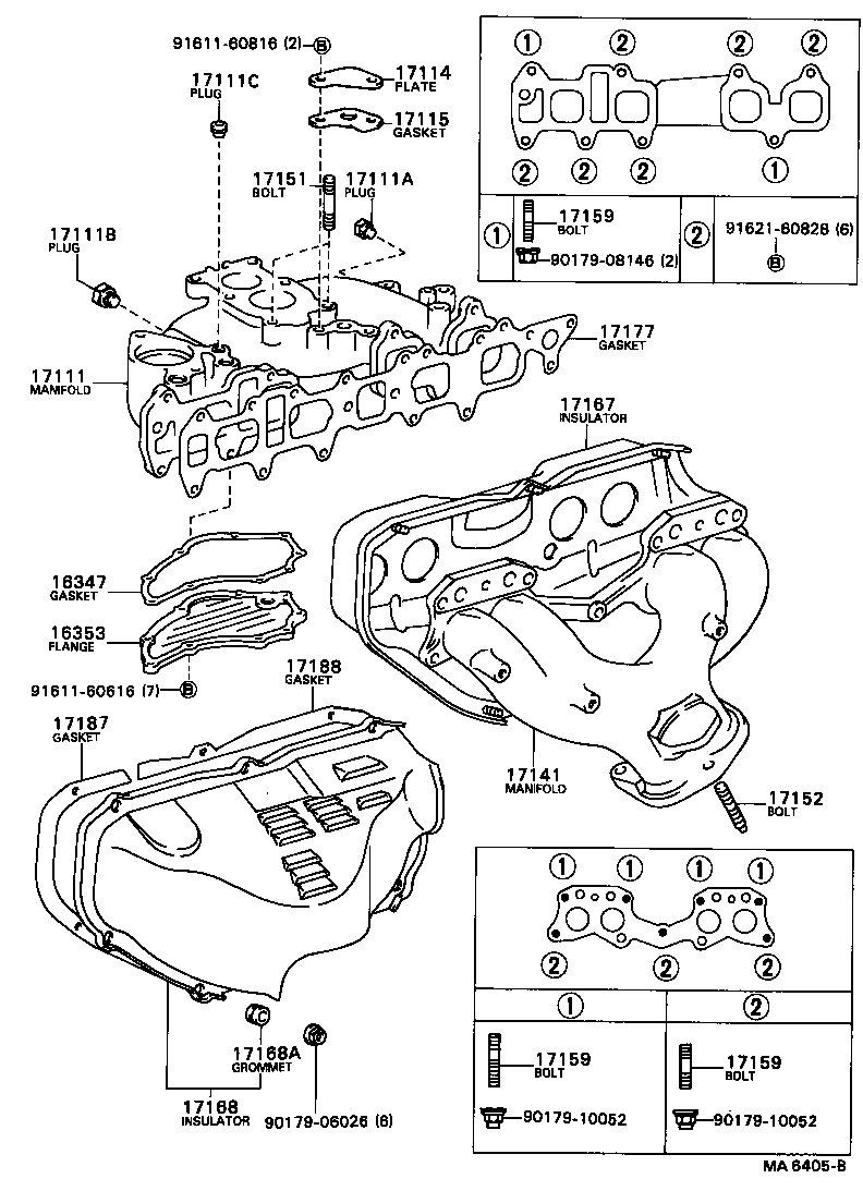 17111-68041 MANIFOLD, INTAKE product image