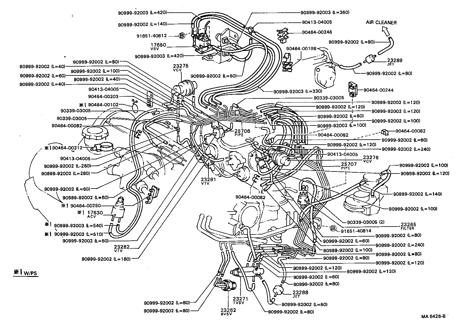 17360-63040 TUBE ASSY, AIR product image