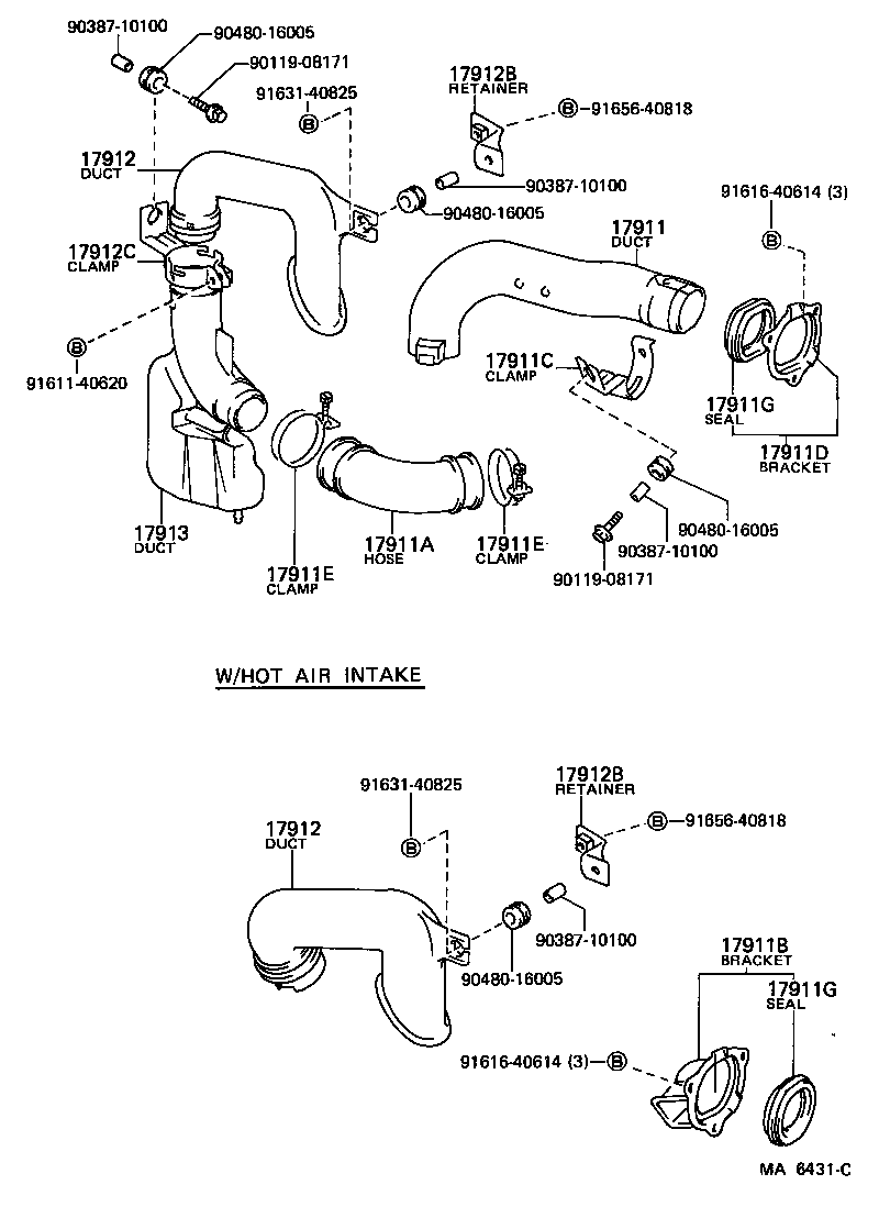 53285-95J00 DUCT, COOL AIR INTAKE, NO.1 product image