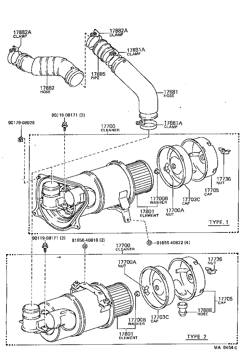 17805-73011 CONNECTOR SUB-ASSY, INTAKE AIR product image