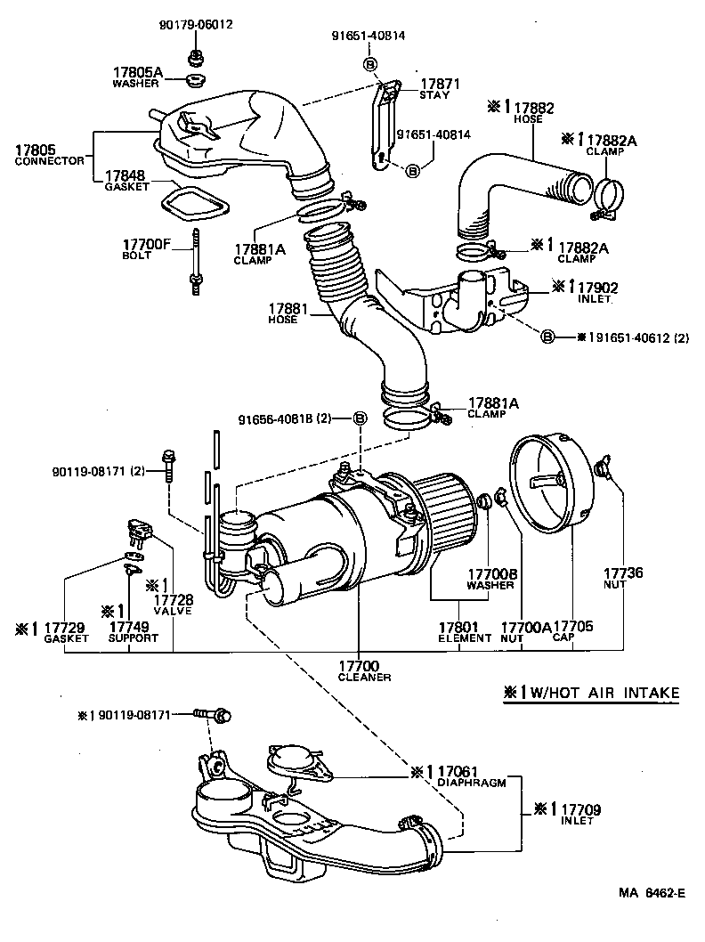 17700-72020 CLEANER ASSY, AIR product image