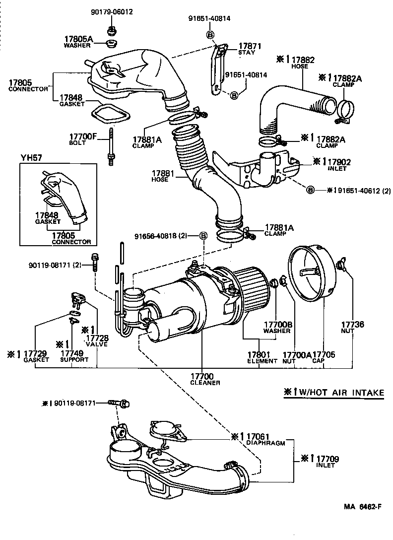 17700-54460 CLEANER ASSY, AIR product image