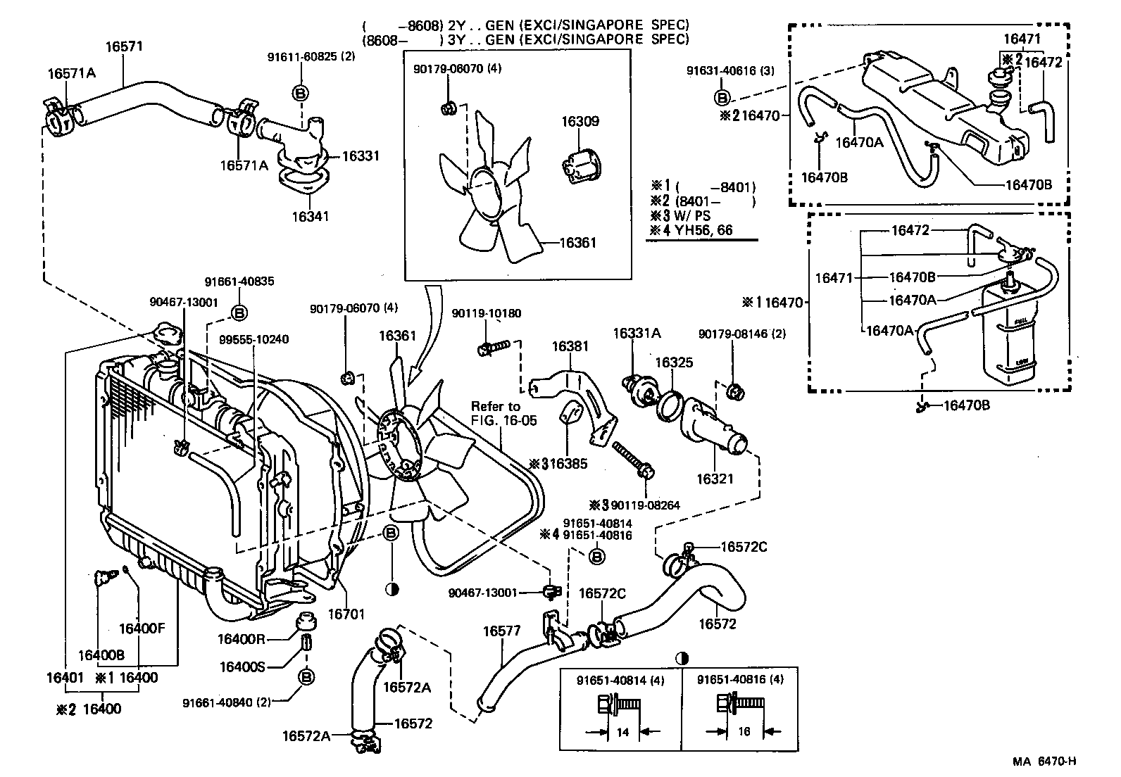 16381-54040 BAR, FAN BELT ADJUSTING product image