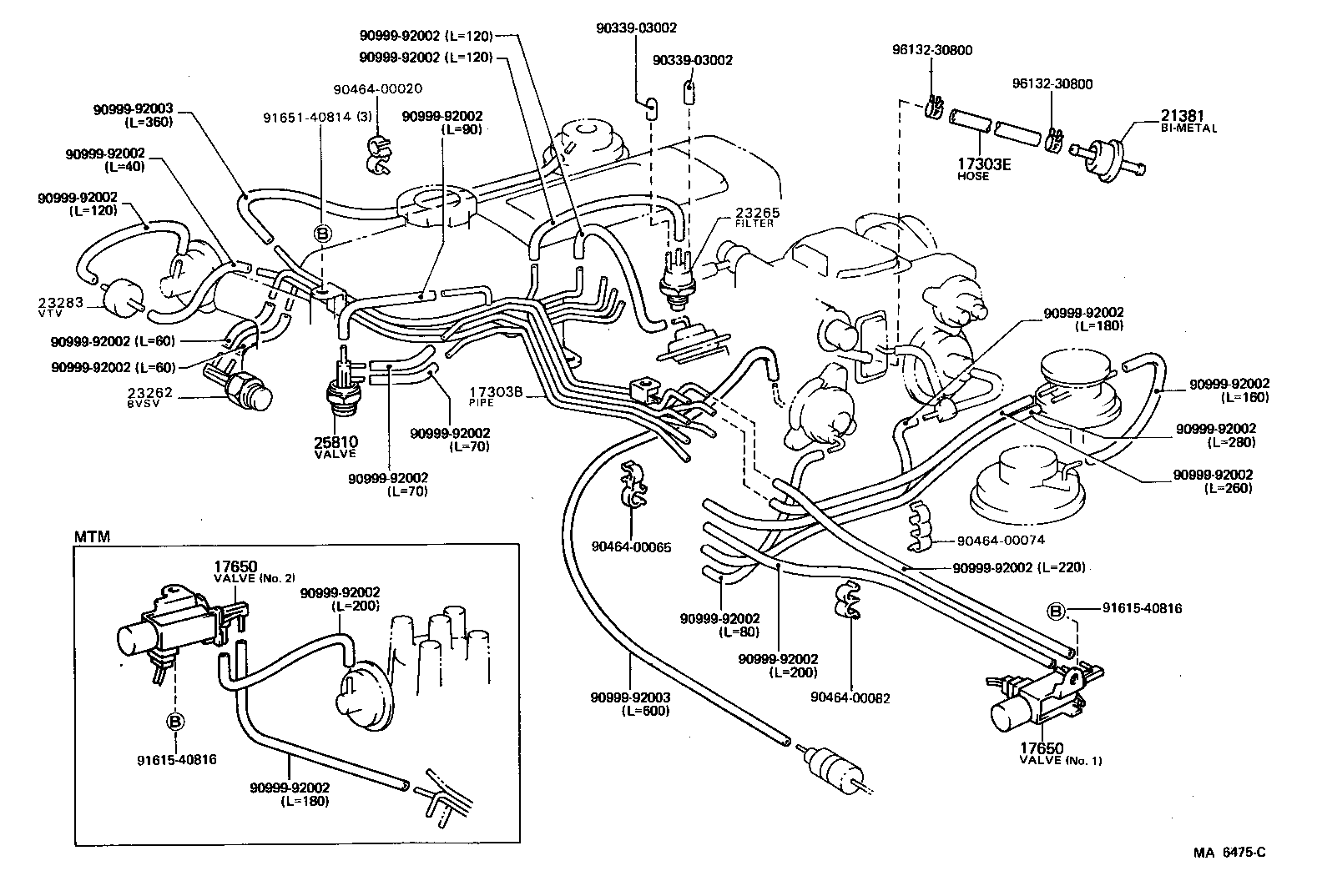 17680-73010 VALVE ASSY, MIXTURE CONTROL product image