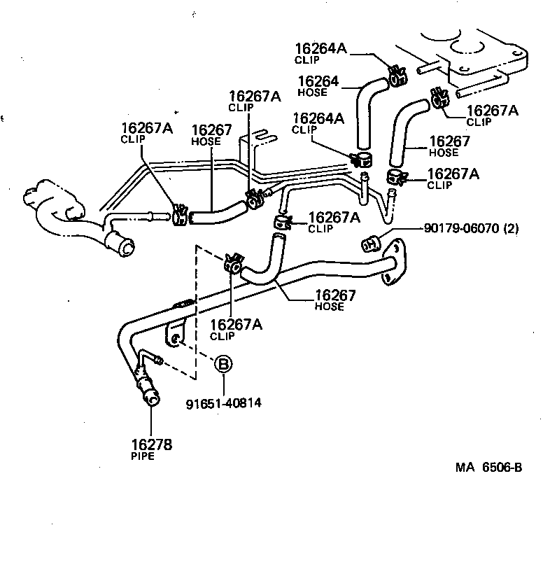 16381-88280 BAR, FAN BELT ADJUSTING product image