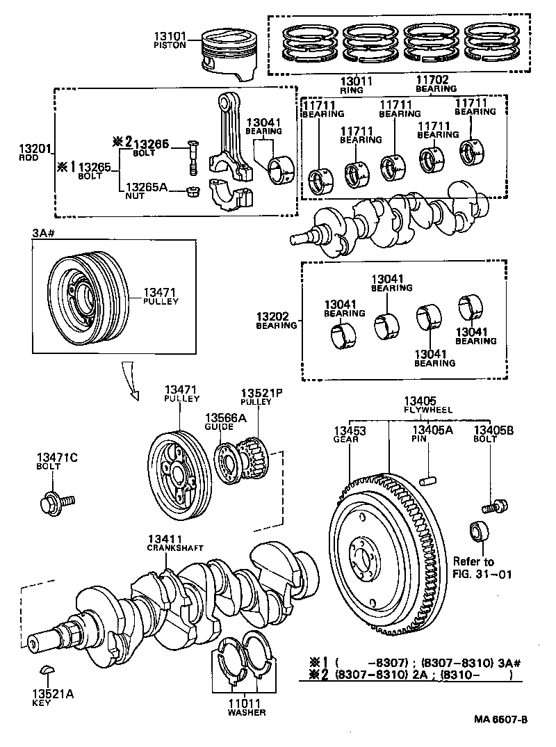 13101-14020 PISTON SUB-ASSY, W/PIN product image