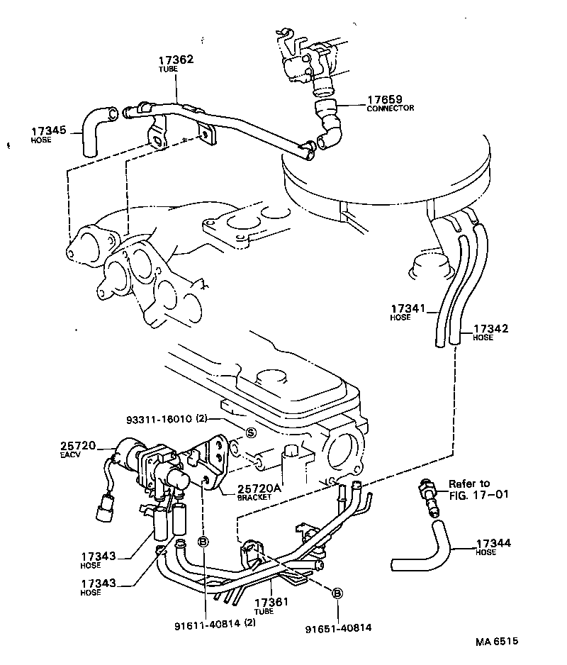 25724-63020 BRACKET, ELECTRIC AIR CONTROL VALVE product image