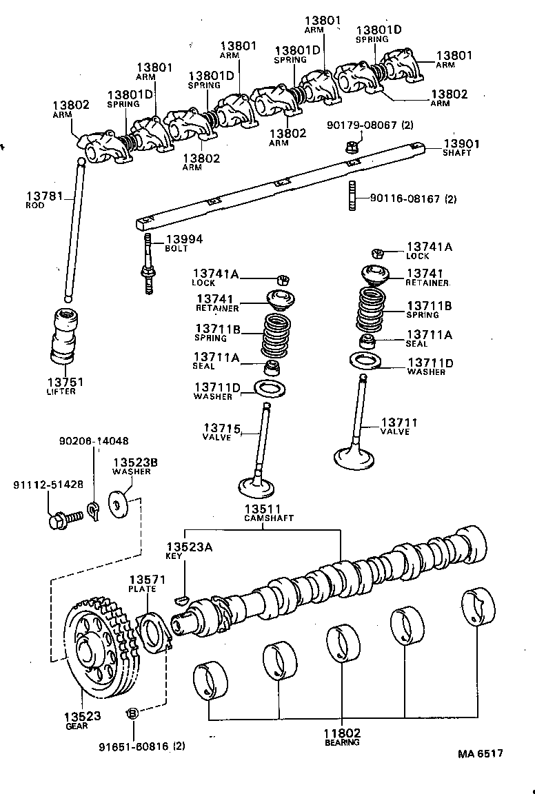 13501-54010 CAMSHAFT product image