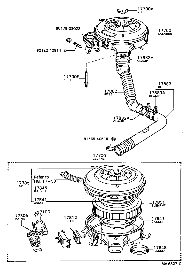 17700-34650 CLEANER ASSY, AIR product image