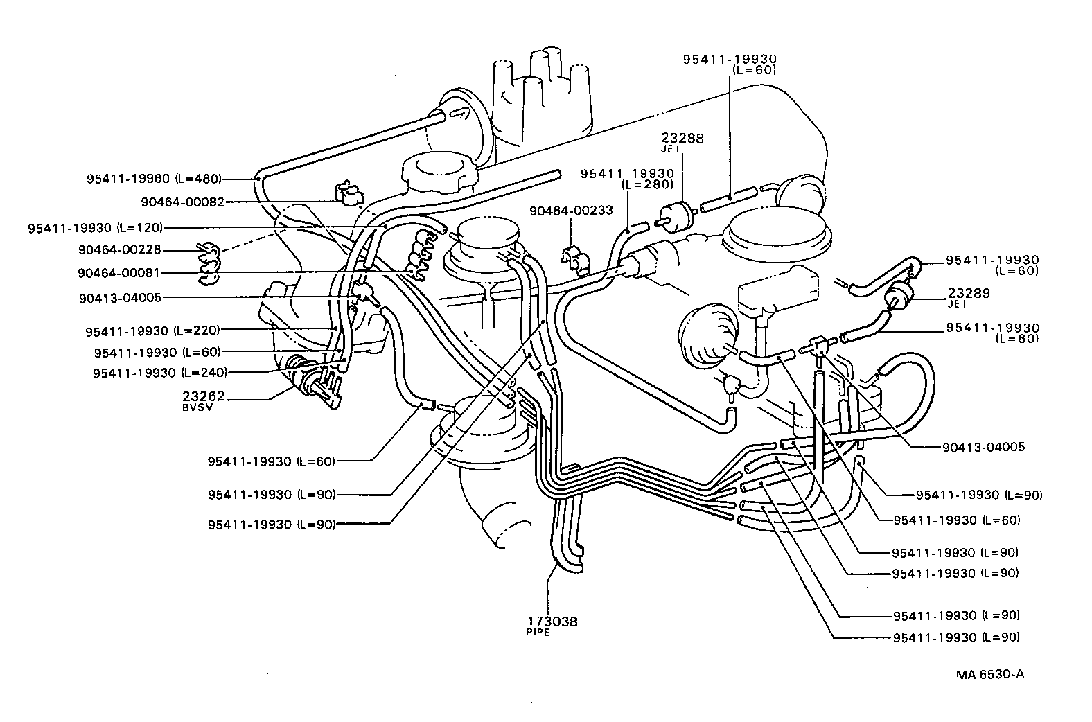 17691-24050 BRACKET, VACUUM CONTROL VALVE, NO.1 product image