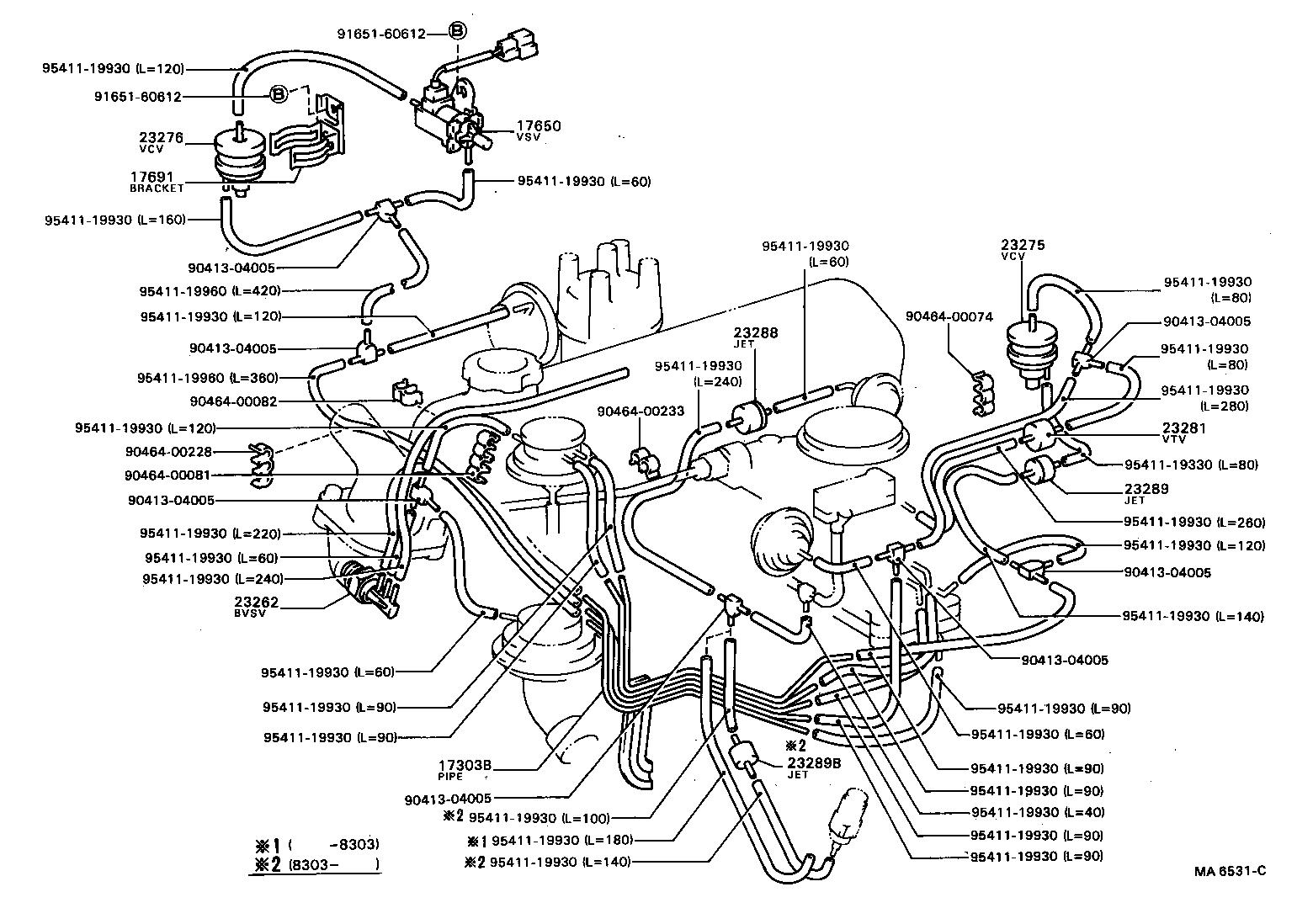 17691-24050 BRACKET, VACUUM CONTROL VALVE, NO.1 product image