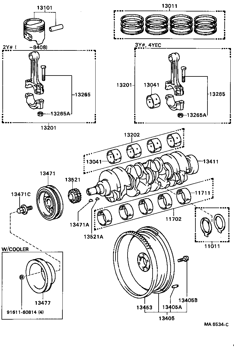 13013-71020 RING SET, PISTON product image