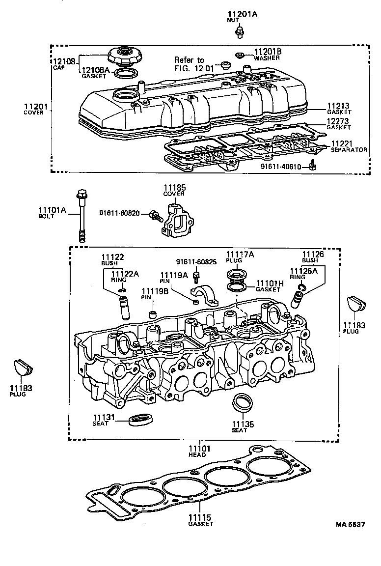11101-49275 HEAD SUB-ASSY, CYLINDER product image