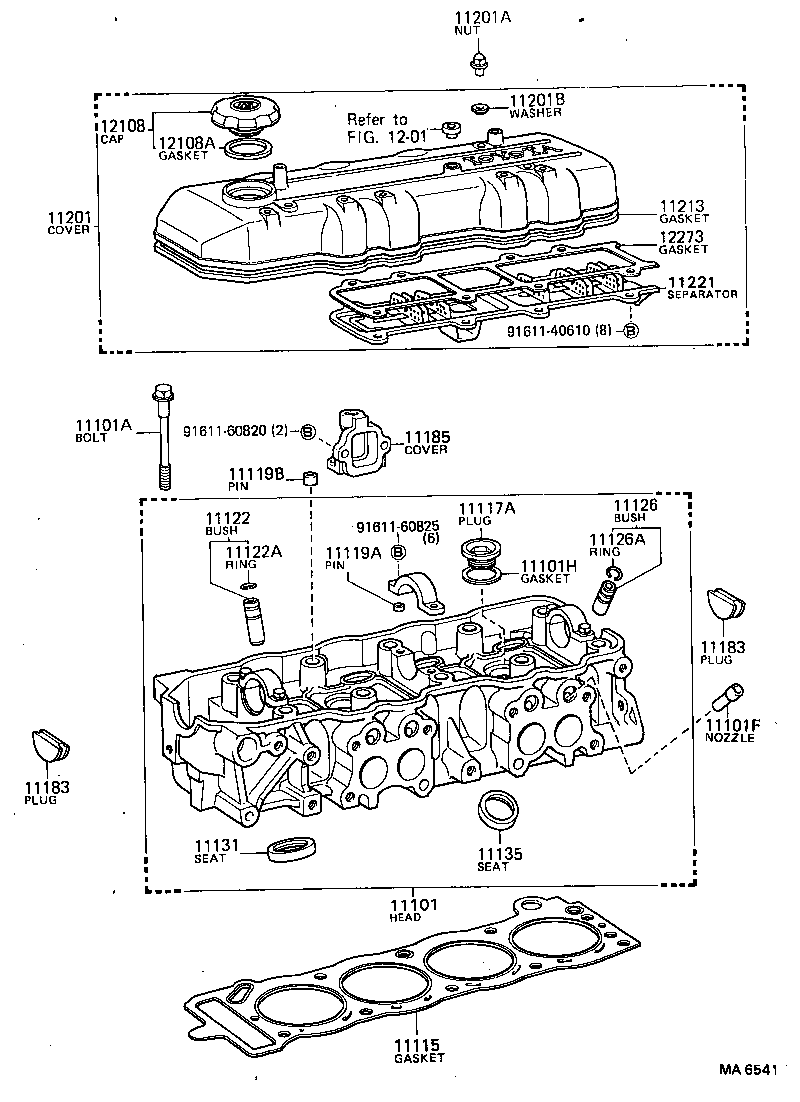 11101-39177 HEAD SUB-ASSY, CYLINDER product image