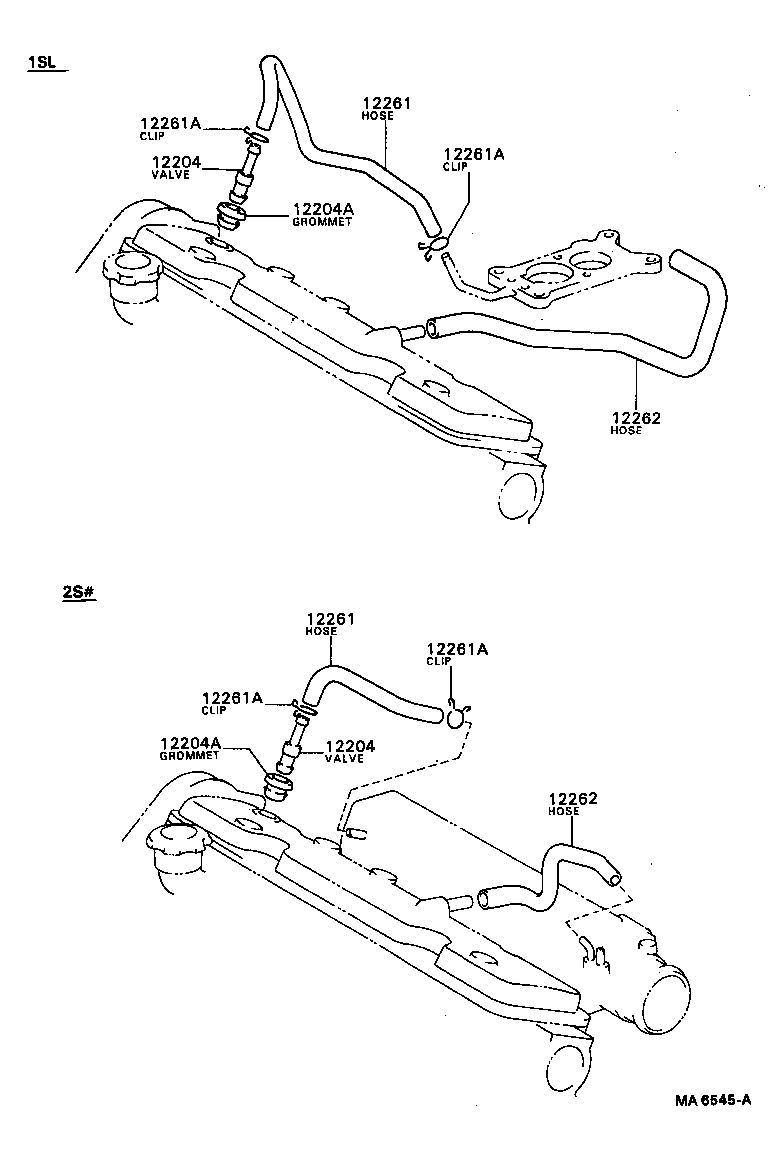 12261-64040 HOSE, VENTILATION product image