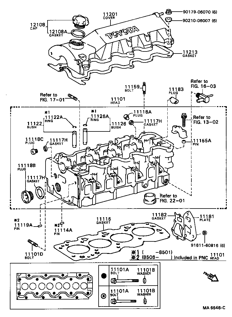11496-16010 GASKET(FOR CYLINDER HEAD) product image