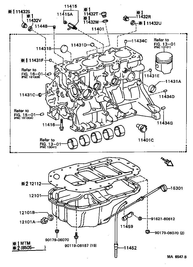 Toyota 96411-11800 PLUG, TIGHT, NO.3(FOR CYLINDER BLOCK)