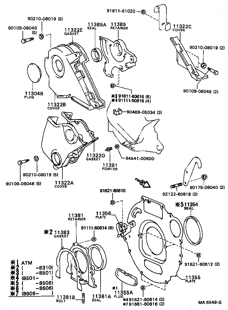90950-05148 PLUG, HOLE(FOR REAR END PLATE) product image