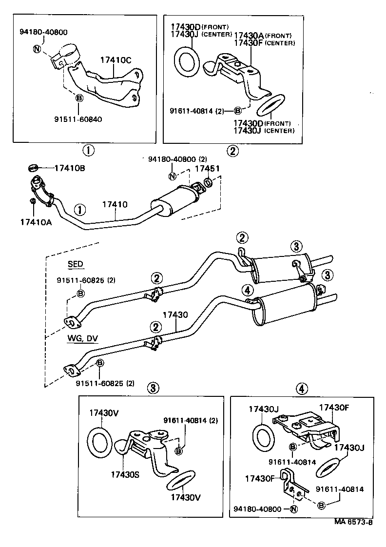17430-16120 PIPE ASSY, EXHAUST, TAIL product image