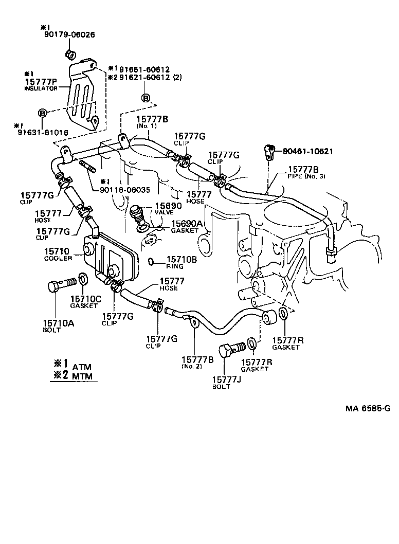 15710-64110 COOLER ASSY, OIL product image