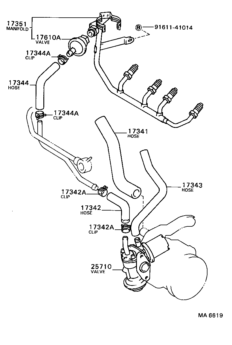 17376-38011 GASKET, AIR TUBE product image