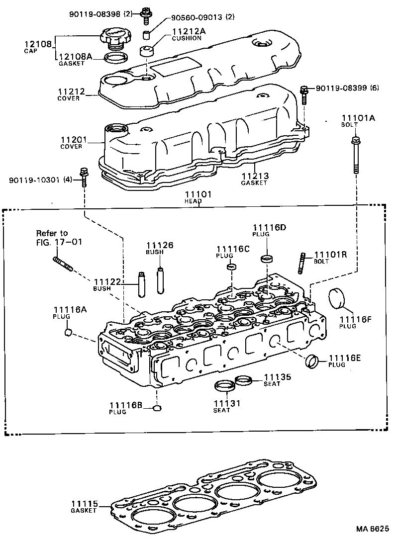 11101-49216 HEAD SUB-ASSY, CYLINDER product image