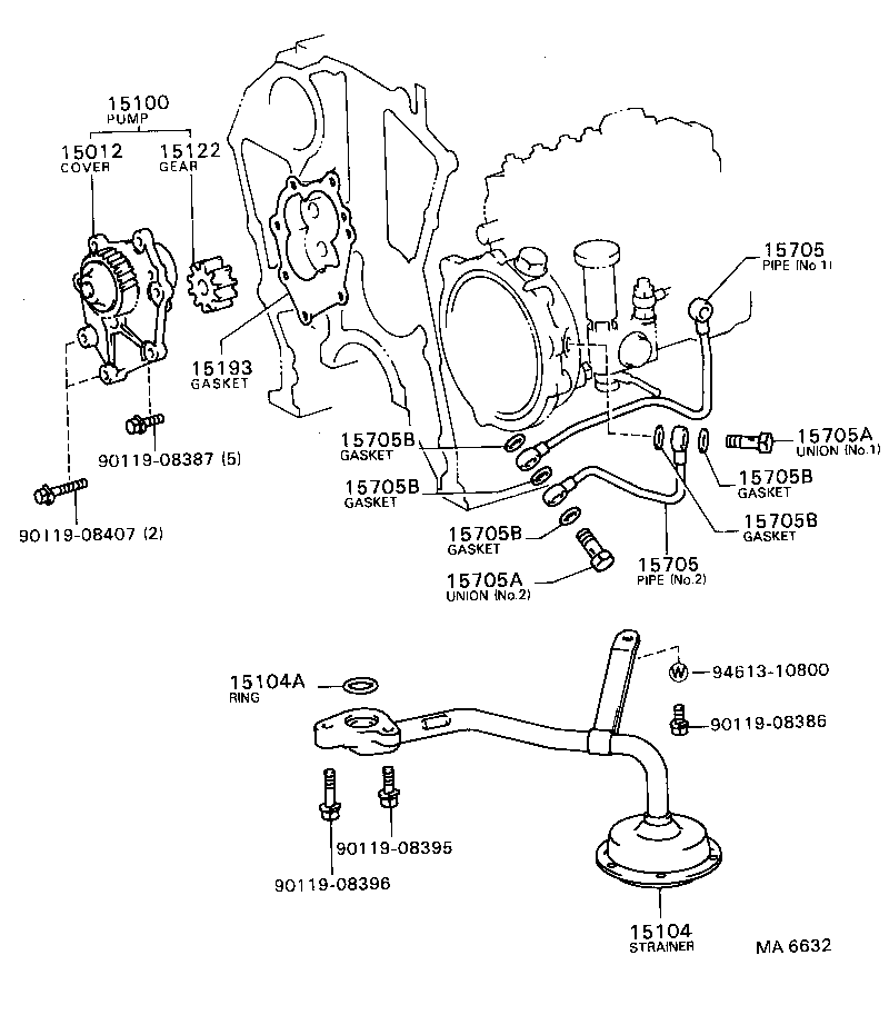 15110-78010 PUMP ASSY, OIL product image